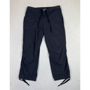 Calvin Klein Jeans Pants Womens 8 Black Drawstring Cargo Utility Cotton Casual